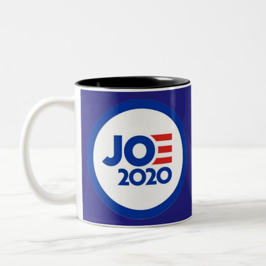Joe Biden 2020 logo Tweekleurige Koffiemok (Links)
