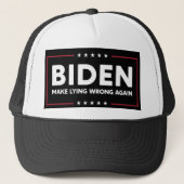 Joe Biden 2020 maakt het leugen weer verkeerd anti Trucker Pet (Voorkant)