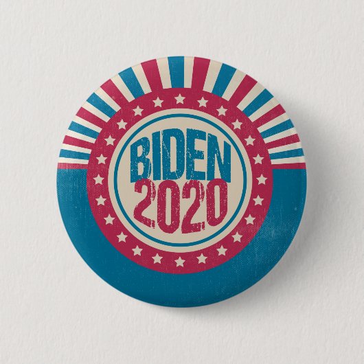 Joe Biden 2020 Retro Politiek Ronde Button 5,7 Cm (Voorkant)