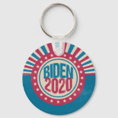 Joe Biden 2020 Retro Politiek Sleutelhanger (Voorkant)