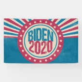Joe Biden 2020 Retro Politiek Spandoek (Horizontaal)