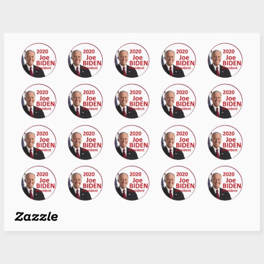 Joe BIDEN 2020 Ronde Sticker (Vel)
