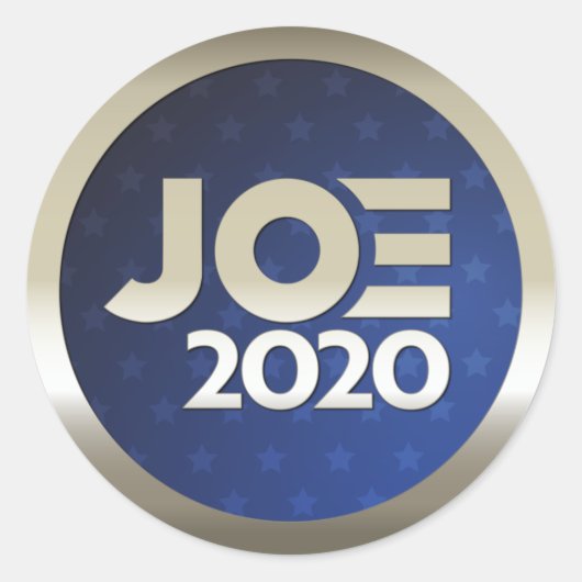 Joe Biden 2020 Ronde Sticker (Voorkant)