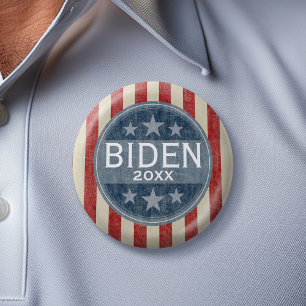 Joe Biden 2020 -  sterren en strepen Ronde Button 5,7 Cm