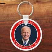 Joe Biden 2020-verkiezingscampagne met foto Sleutelhanger (Voorkant)