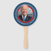 Joe Biden 2020 voor President Foto - Parade Handwaaier (Achterkant)