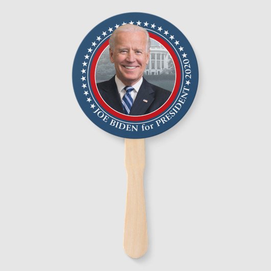 Joe Biden 2020 voor President Foto - Parade Handwaaier (Achterkant)
