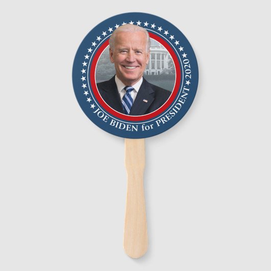 Joe Biden 2020 voor President Foto - Parade Handwaaier (Voorkant)