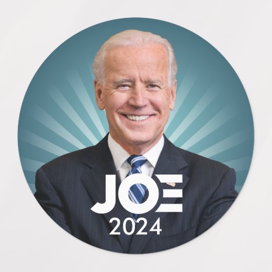 Joe Biden 2024 - 3 Campagneversies Labels (Design 1)