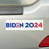 Joe Biden 2024 Bumpersticker (Op auto)