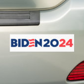 Joe Biden 2024 Bumpersticker (Op auto)