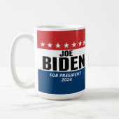 Joe Biden 2024 - Classic Design Rood Wit Blauw Koffiemok (Links)