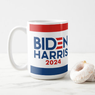 Joe Biden 2024 - Kamala Harris blauw rood Koffiemok