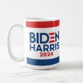Joe Biden 2024 - Kamala Harris blauw rood Koffiemok (Links)