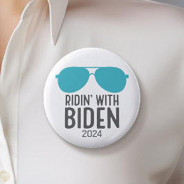 Joe Biden 2024 - Ridin' with Biden Ronde Button 5,7 Cm