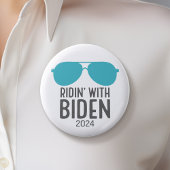 Joe Biden 2024 - Ridin' with Biden Ronde Button 5,7 Cm