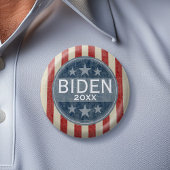 Joe Biden 2024 - sterren en strepen Ronde Button 5,7 Cm