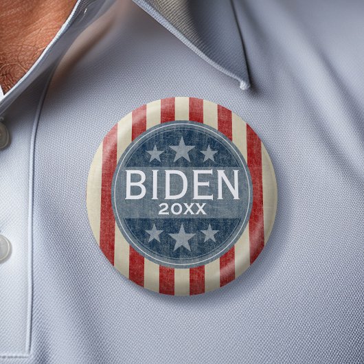 Joe Biden 2024 - sterren en strepen Ronde Button 5,7 Cm