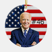 Joe Biden #46 en Kamala Harris President en Vice Keramisch Ornament (Voorkant)