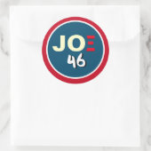 JOE Biden 46 Red White Blue Campagne Ronde Sticker (Tas)