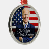 Joe Biden 46th President Keepomwille Souvenir 2020 Metalen Ornament (Rechts)