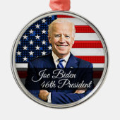 Joe Biden 46th President Keepomwille Souvenir 2020 Metalen Ornament (Voorkant)