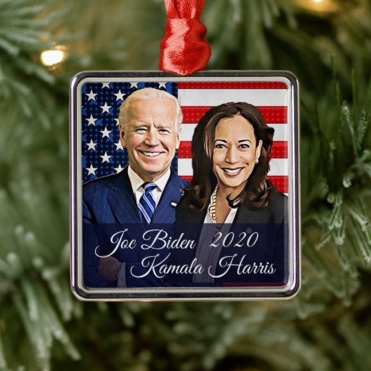 Joe Biden 46th President Keepomwille Souvenir 2020 Metalen Ornament (Boom)
