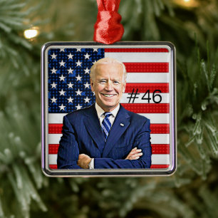 Joe Biden 46th President Keepomwille Souvenir 2020 Metalen Ornament