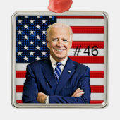 Joe Biden 46th President Keepomwille Souvenir 2020 Metalen Ornament (Voorkant)