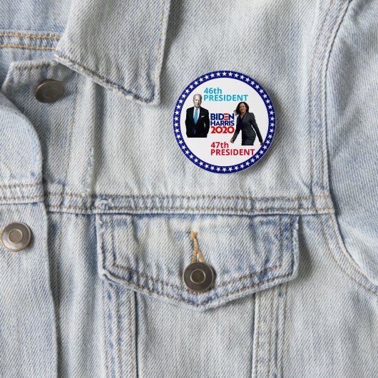 Joe Biden 46th President Ronde Button 5,7 Cm (In situ)