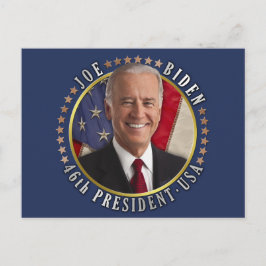 Joe Biden 46th President USA Herdenkingsfoto Briefkaart
