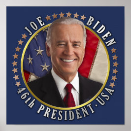 Joe Biden 46th President USA Herdenkingsfoto Poster