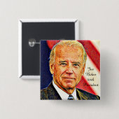 Joe Biden-46th President_ Vierkante Button 5,1 Cm (Voorkant /achterkant)