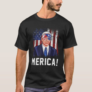 Joe Biden 4 juli Merica Mannen Vrouwen American Fl T-shirt