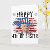 Joe Biden 4 juli Prettig Pasen 4 juli VS Kaart (Gele Bloem)