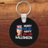 Joe Biden, 4 juli, verwarde vlooienveterij 4 van H Sleutelhanger (Voorkant)