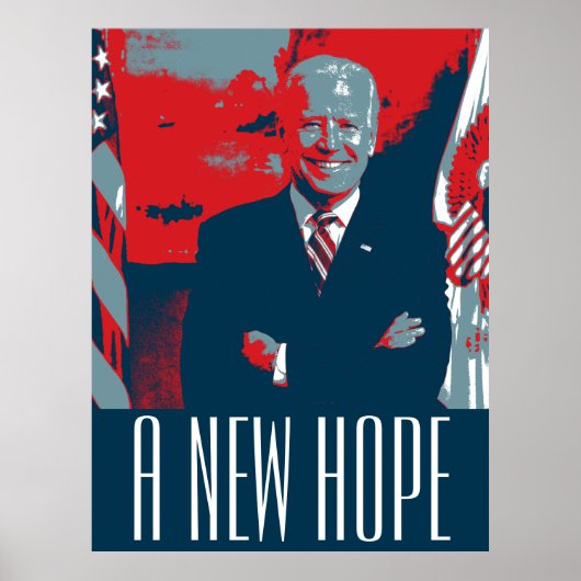 Joe Biden A NEW HOPE Poster (Voorkant)
