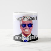 Joe Biden als Dark Brandon Giant Coffee Mok (Voorkant)