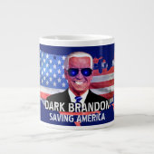 Joe Biden als Dark Brandon Giant Coffee Mok (Voorkant)