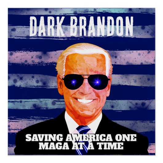 Joe Biden als Dark Brandon Perfect Poster (Voorkant)