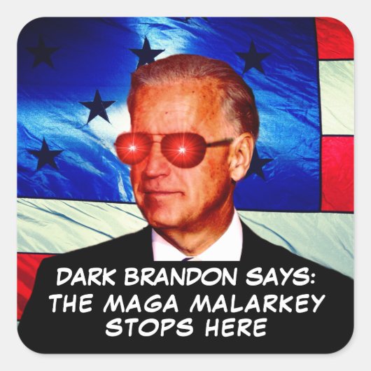 Joe Biden als Dark Brandon Sticker (Voorkant)