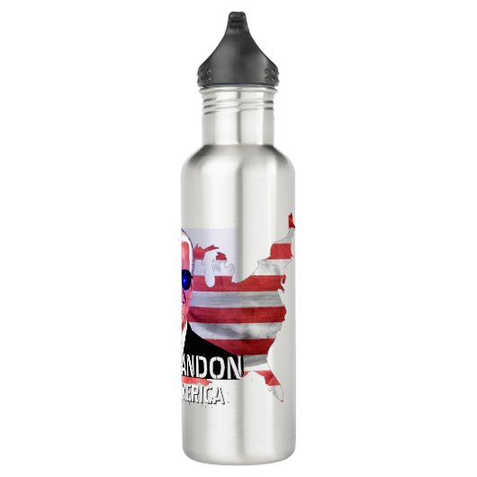 Joe Biden als Dark Brandon Waterfles (Rechts)