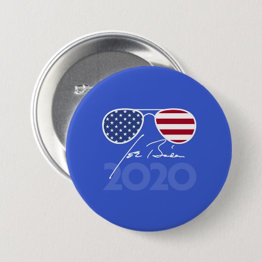 Joe Biden Aviators 2020 Ronde Button 7,6 Cm (Voorkant /achterkant)