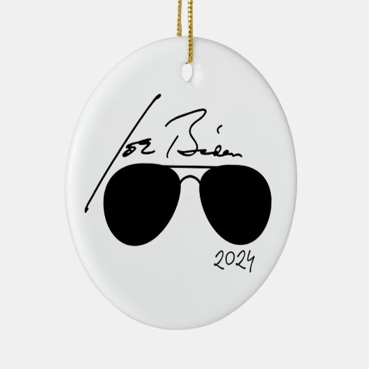 Joe Biden Aviators 2024 Keramisch Ornament (Rechts)