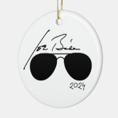 Joe Biden Aviators 2024 Keramisch Ornament (Links)