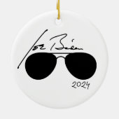 Joe Biden Aviators 2024 Keramisch Ornament (Achterkant)