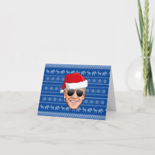 Joe Biden Aviators Kerstvakantie Bedankkaart