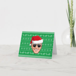 Joe Biden Aviators Kerstvakantie Bedankkaart