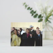 Joe Biden & Barack & Michele Obama Briefkaart (Staand voorkant)