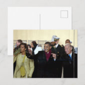 Joe Biden & Barack & Michele Obama Briefkaart (Voorkant / Achterkant)